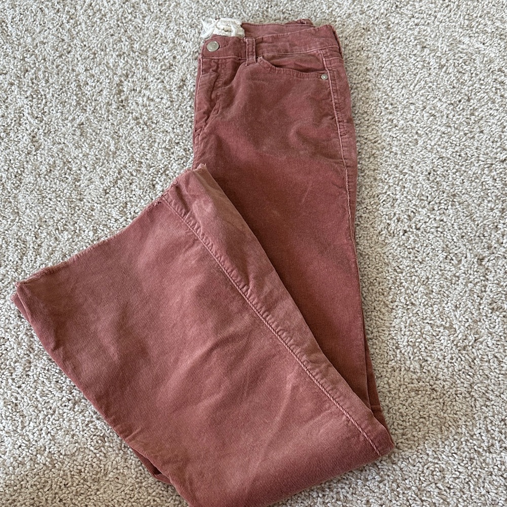Altar'd State Flare Jeans in Warm Rust